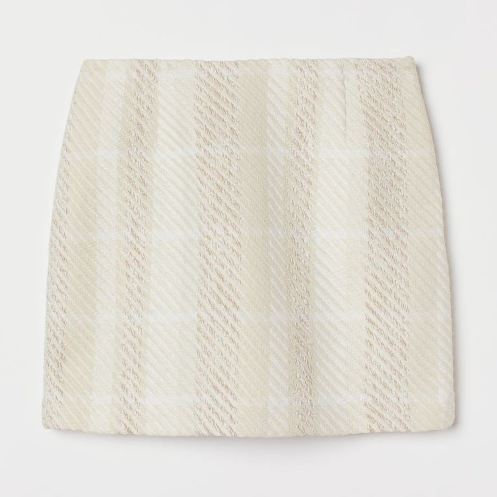 H&M matching set Textured Weave Skirt